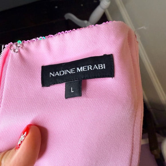 NADINE MERABI Sparkling Pink Jumpsuit - Picture 12 of 13